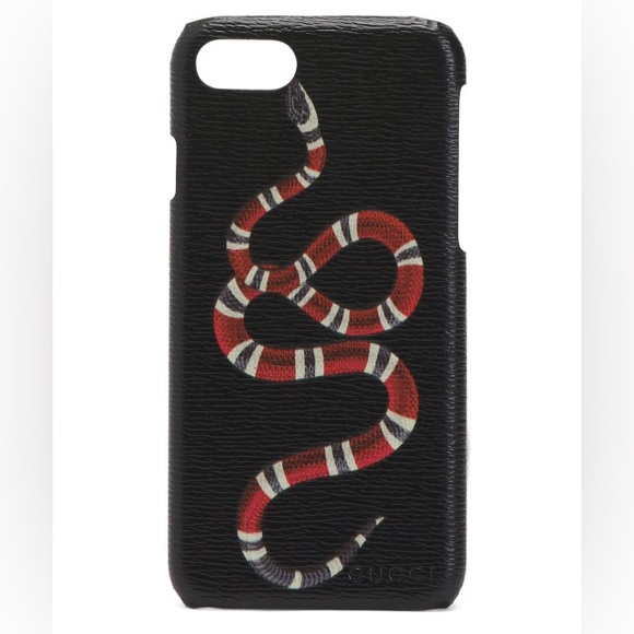 Gucci Other - Gucci iPhone 7 Black Snake Print Phone Case